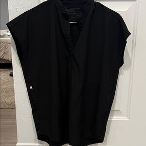 Figs Black Rafaela oversized Scrub Top